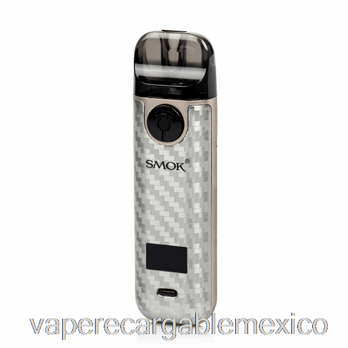 Vape Recargable Smok Novo 4 25w Pod Kit Plata Fibra De Carbono